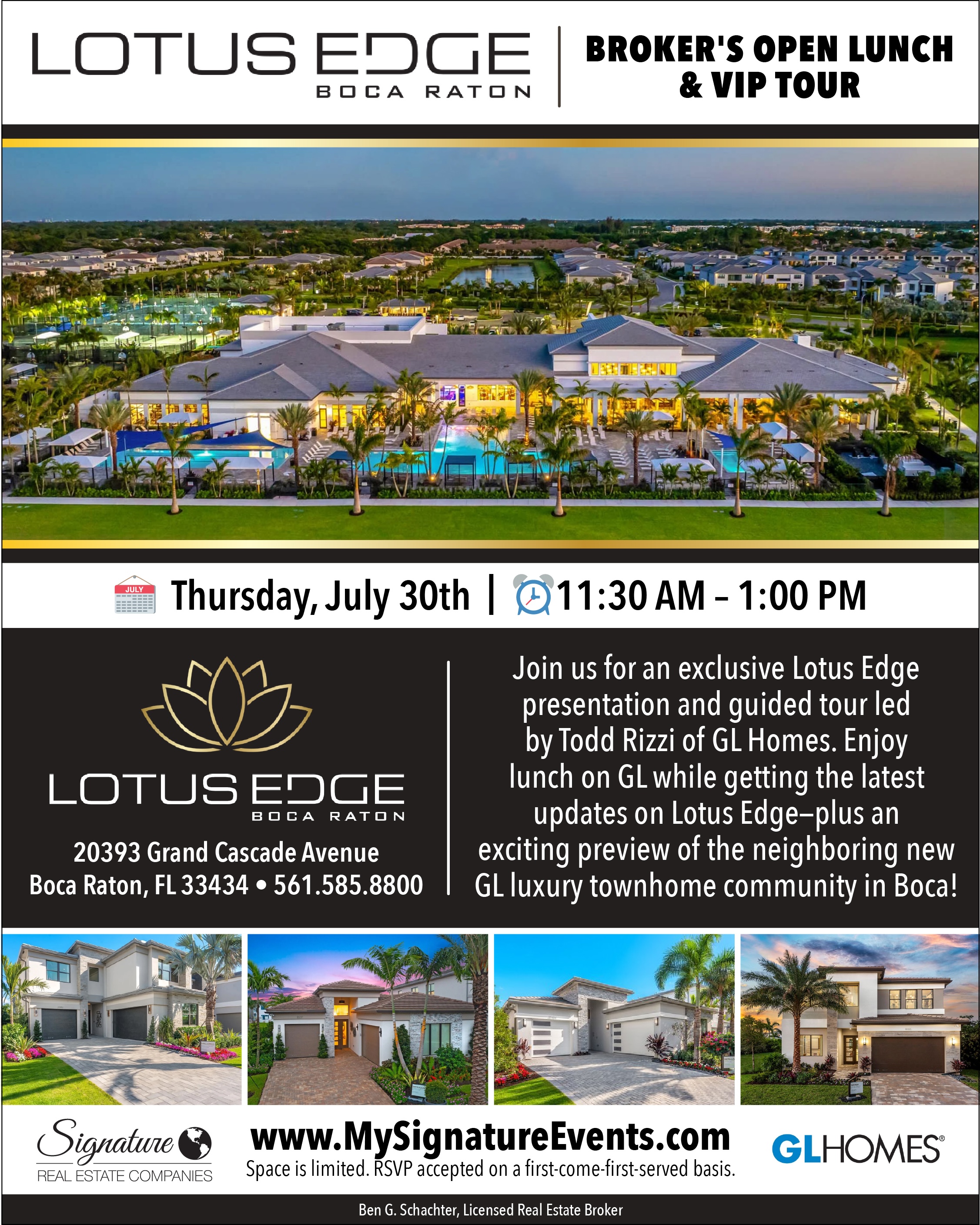 Broker's Open Lunch & VIP Tour at Lotus Edge